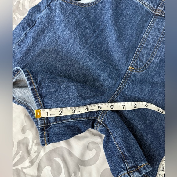 Levi’s Strauss Vintage Cotton Red Tab Denim Shortalls Medium - Picture 7 of 7